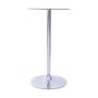 Imagem de Mesa Boxbit Apollo Bistrô Base Cromada Tampo de Vidro