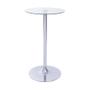 Imagem de Mesa Boxbit Apollo Bistrô Base Cromada Tampo de Vidro