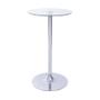 Imagem de Mesa Boxbit Apollo Bistrô Base Cromada Tampo De Vidro