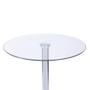 Imagem de Mesa Boxbit Apollo Bistrô Base Cromada Tampo De Vidro