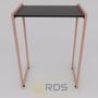 Imagem de Mesa Buffet Balcão Aparador Bella Com Pés Rosé Gold 68X45X90