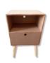 Imagem de Mesa Cabeceira 1 Gaveta Criado Decoração Retro Quarto Mdf