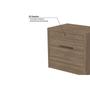 Imagem de Mesa Cabeceira Casal S822 c/ 2 Gavetas Freijó - Kappesberg