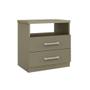 Imagem de Mesa Cabeceira PH 1195 c/ 2 Gavetas Fendi - Herval