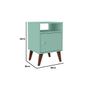 Imagem de Mesa Cabeceira RT3145 c/ 1 Porta Rustico - Movelbento
