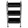Imagem de Mesa Carrinho Auxiliar com 3 Bandejas Linha Black BCMED