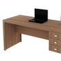 Imagem de Mesa com 03 Gavetas para Home Office ME4113 Amendoa 13 Tecno Mobili