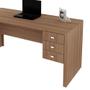 Imagem de Mesa com 03 Gavetas para Home Office ME4113 Amendoa 13 Tecno Mobili