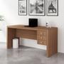 Imagem de Mesa com 03 Gavetas para Home Office ME4113 Amendoa 13 Tecno Mobili