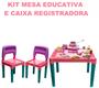 Imagem de Mesa Com 2 Cadeiras Plástica Infantil Educativo Desmontável.