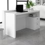 Imagem de Mesa com 2 Gavetas para Escritório Home Office ME4130 MDP Branco G69 - Gran Belo