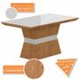 Imagem de Mesa Com 4 Cadeiras 1,36 Versalhes Cin/off Whit/cap - Móveis Arapongas