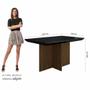 Imagem de Mesa Com 4 Cadeiras Duda 1,36 Imbuia/preto/marrom - Móveis Arapongas