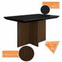 Imagem de Mesa Com 4 Cadeiras Duda 1,36 Imbuia/preto/marrom - Móveis Arapongas