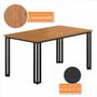 Imagem de Mesa Com 4 Cadeiras Industrial 1,36 Deli Pt/cin/beg - Móveis Arapongas