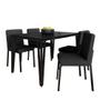 Imagem de Mesa Com 4 Cadeiras Industrial 1,36 Denver Pt/pt/gr - Móveis Arapongas
