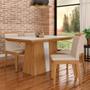 Imagem de Mesa Com 4 Cadeiras Kiara 1,36 Cin/off White/bege - Móveis Arapongas
