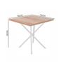 Imagem de Mesa Com 4 Cadeiras Para Cozinha 75 cm Branco Carvalho Ana Slim Ciplafe