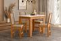 Imagem de Mesa com 4 cadeiras Sala Jantar Bellagio 4 Lugares Carvalho - Poliman Móveis