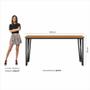 Imagem de Mesa Com 6 Cadeiras Industrial 1,8 Aspen Pr/cin/grf - Móveis Arapongas