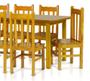 Imagem de Mesa Com 8 Cadeiras de Madeira Maciça 220x88 Bonacor A Cerejeira