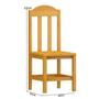 Imagem de Mesa com 8 Cadeiras de Madeira Maciça 220x88 Safira Cerejeira