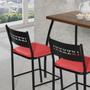 Imagem de Mesa com duas cadeiras Fit flora Preto e Vermelho