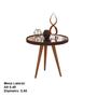 Imagem de Mesa Com Espelho Lateral Adnet Plus 40cm Marrom - Comprar Moveis para sua Casa