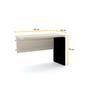Imagem de Mesa complemento 90x45 pandin pe40 - nogueira