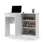 Imagem de Mesa Computador com Portas e Gavetas  Space Branco - Patrimar