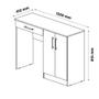 Imagem de Mesa Computador com Portas e Gavetas  Space Branco - Patrimar