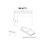 Imagem de Mesa Computador Escrivaninha c/ 1 Gaveta Ripada ME4173 Branco - Tecno Mobili