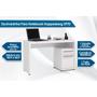 Imagem de Mesa Computador Escrivaninha S970 c/ 1 Porta e 1 Gaveta Branco - Kappesberg