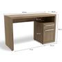 Imagem de Mesa Computador Escrivaninha S970 c/ 1 Porta e 1 Gaveta Branco - Kappesberg