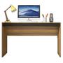 Mesa Computador Para Escritório 136 Cm Marrom Recta Caemmun Imagem de Mesa Computador Para Escritório 136 Cm Marrom Recta Caemmun