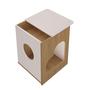 Imagem de Mesa De Apoio Com Nicho e Espaço Para Pet Artely Carvalho Com Off White