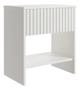 Imagem de Mesa De Apoio Gaveteiro Madeira Ripada 55X40X40 Cm - Branco