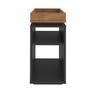 Imagem de Mesa De Apoio Lateral Com Nicho Artely Olivia Cor Preto com Pinho