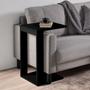 Imagem de Mesa de Apoio Lateral Decorativo MDF Linda Encaixe Sofá