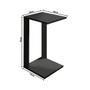 Imagem de Mesa de Apoio Lateral Decorativo MDF Linda Encaixe Sofá