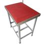 Imagem de Mesa de Banho e Tosa Inox AlcaPet 110X55cm Vermelho APIS-17P