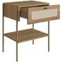 Imagem de Mesa de Cabeceira 01 Gaveta com Telinha Industrial Indy A03 Hanover Dourado - Lyam Decor