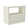 Imagem de Mesa de Cabeceira 1 Gaveta 100% Mdf Basic Off White - Dalla Costa