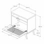 Imagem de Mesa de Cabeceira 1 Porta Nature/Perola/Rattan Jb 2300 - Jb Bechara