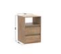 Imagem de Mesa de Cabeceira 2 Gavetas MDF Select Belmax