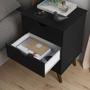 Imagem de Mesa de cabeceira 3 gavetas luxo - Cor Preto