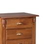 Imagem de Mesa de Cabeceira 4 Gavetas Pés Luiz XV Hannover 60817 Linz Móveis