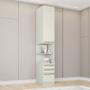 Imagem de Mesa de Cabeceira 40cm Modulada 3 Gavetas 1 Porta Seletto Henn - Areia HP