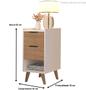 Imagem de Mesa de Cabeceira Ape Pés Palito Off white / Cinamomo - Comprar Moveis em Casa