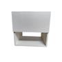 Imagem de Mesa De Cabeceira C Gaveta Secreta Lado Esquerdo Mdf Branco